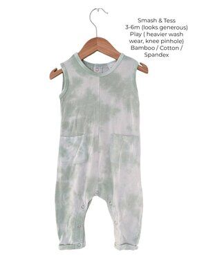 Smash & Tess Tie Dye Tank Romper 3-6m‎ | Bamboo Baby Clothing